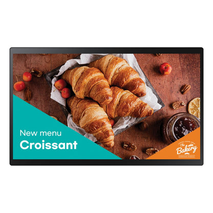 Samsung QB24C-T 24-inch signage display front view.

