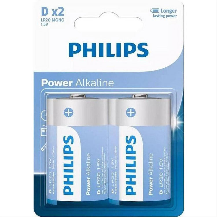 Philips LR20P2B/40 D Power Alkaline batteries 2 pack