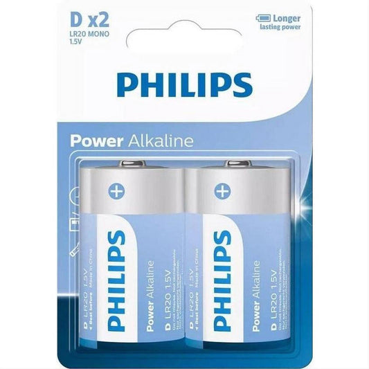 Philips LR20P2B/40 D Power Alkaline batteries 2 pack