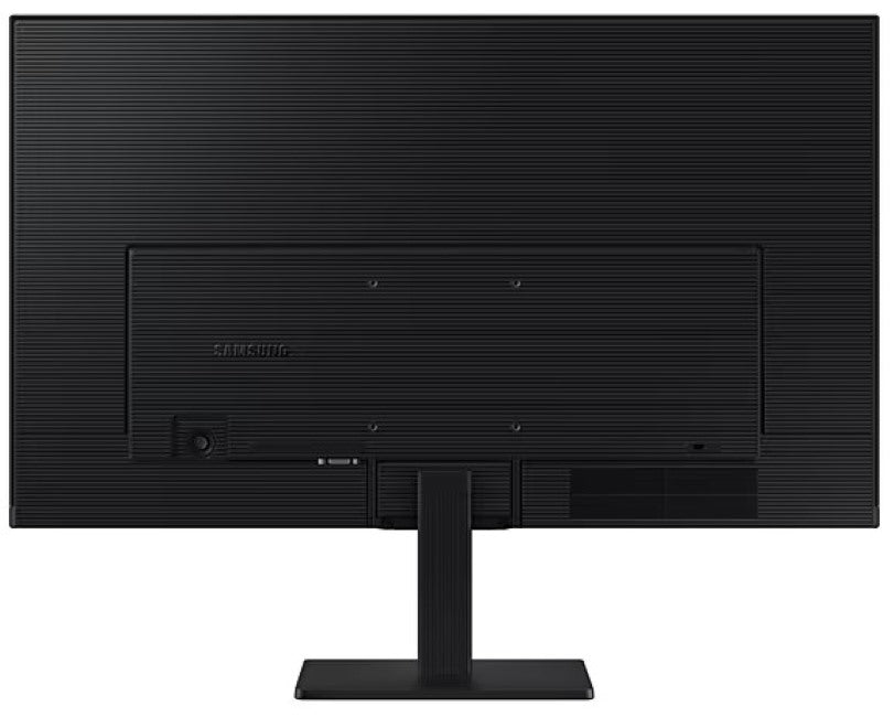 Samsung LS27D300GA 27'' FHD IPS Monitor; Borderless Design showcases a sleek back for enhanced workspace aesthetics.