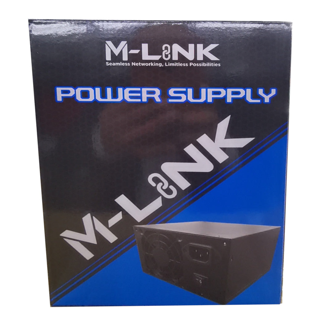 M-LINK Black 450W SATA ATX IEC Power Supply Unit -NO 8 Pin PCI-e Power ensures reliable performance for your PC.