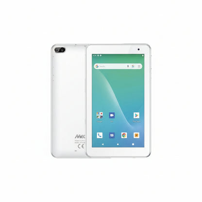 Front view of the white Mecer Xpress Smartlife 7-inch tablet.

