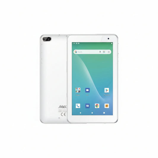 Front view of the white Mecer Xpress Smartlife 7-inch tablet.

