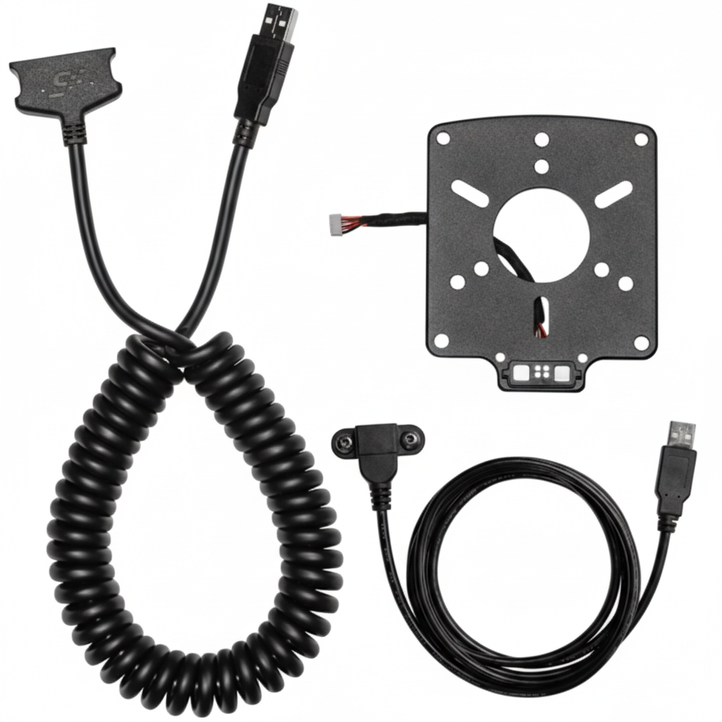 Front view of the SIMAGIC Magnetic USB adapter.

