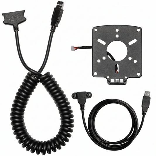 Front view of the SIMAGIC Magnetic USB adapter.

