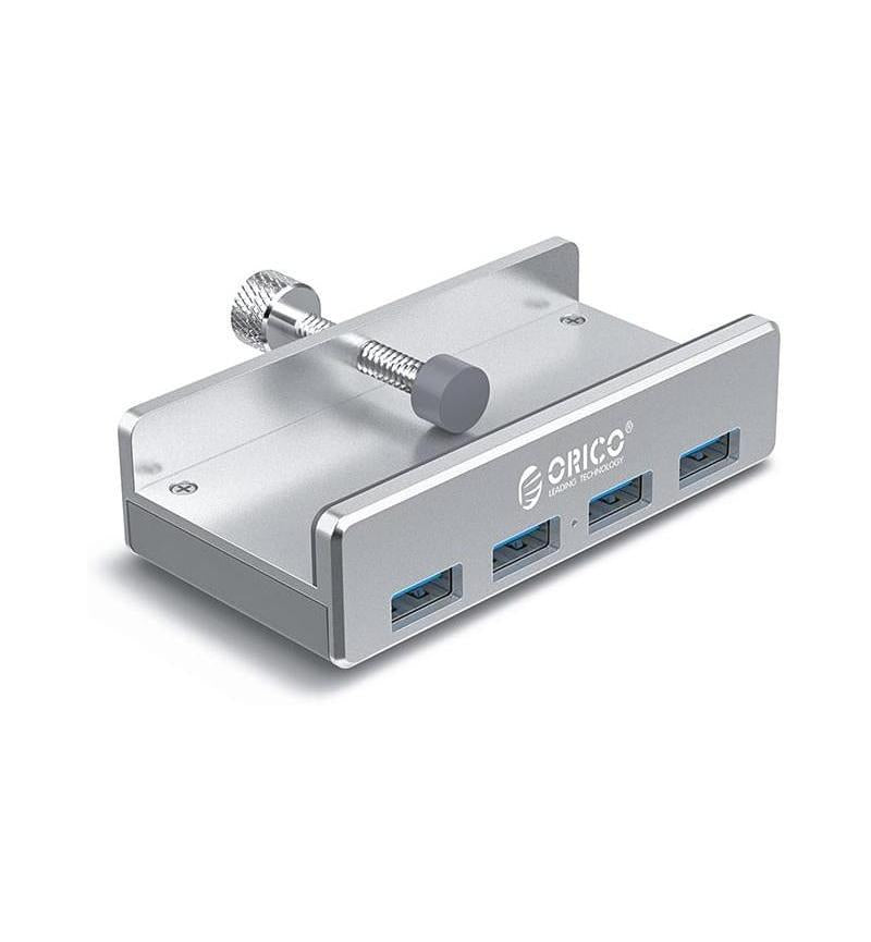 Side profile showing the aluminum chassis and USB ports.

