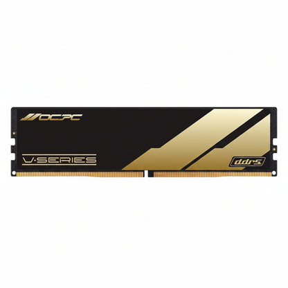 OCPC V-Series 16GB DDR5 5600MHz desktop memory module on a neutral background.

