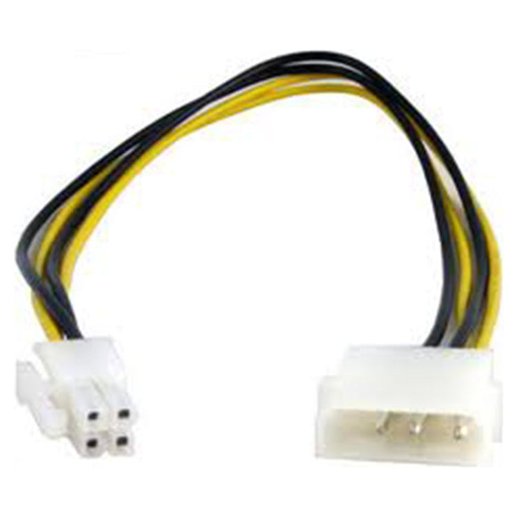 MicroWorld Molex 4-Pin to ATX P4 4-Pin Power Adapter Cable – product view