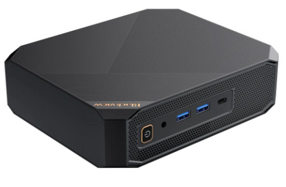 Blackview Mini MP200-I9-1TB Desktop PC with Intel i9, 16GB RAM, 1TB SSD, Windows 11 Pro offers compact, powerful performance for work and play.