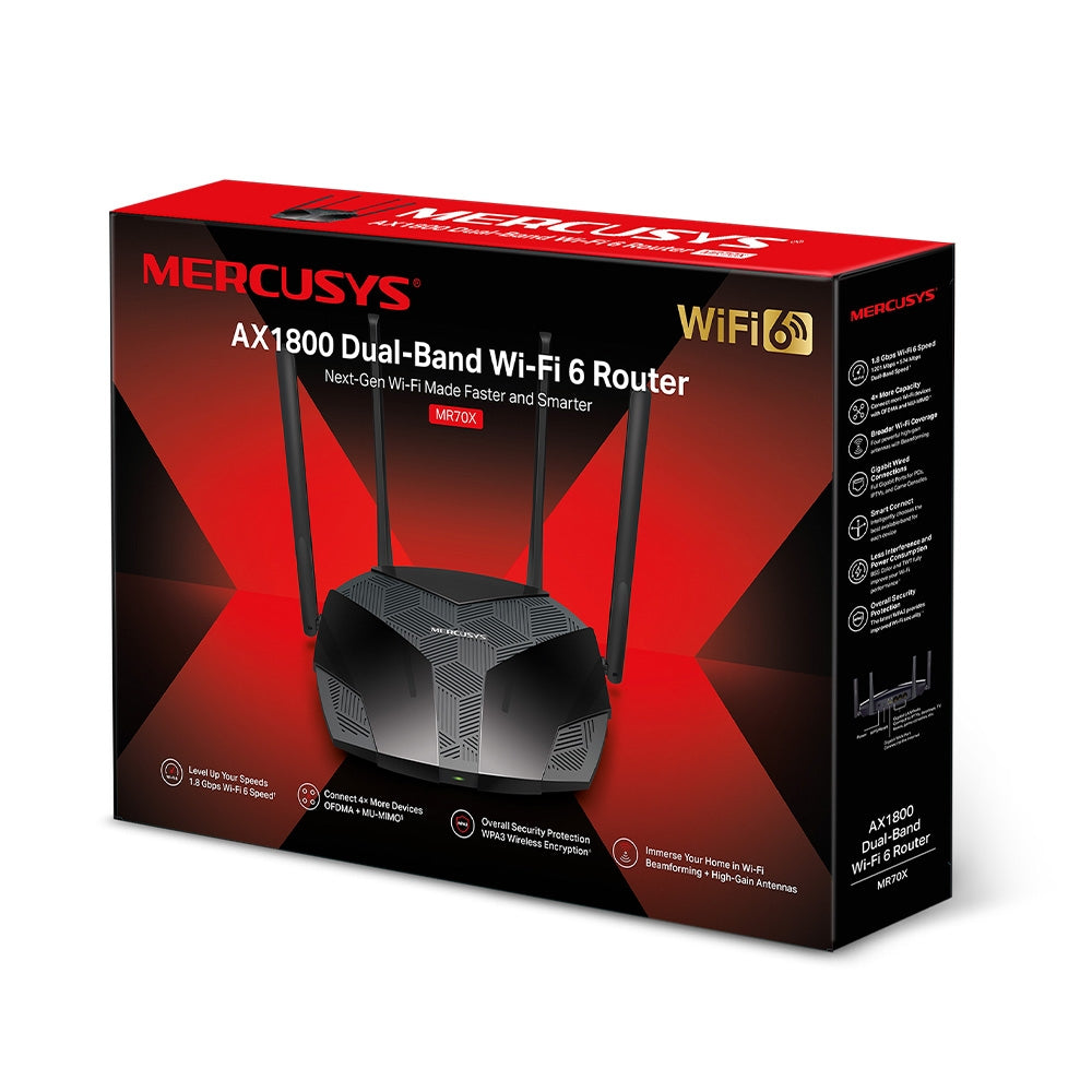 MR70X AX1800 router retail box