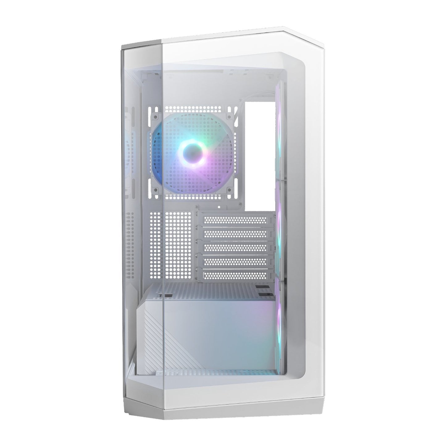 MSI MAG PANO M100R PZ M-ATX ARGB Gaming Chassis - White