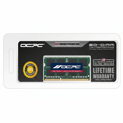 OCPC 8GB CL11 laptop memory module retail product image