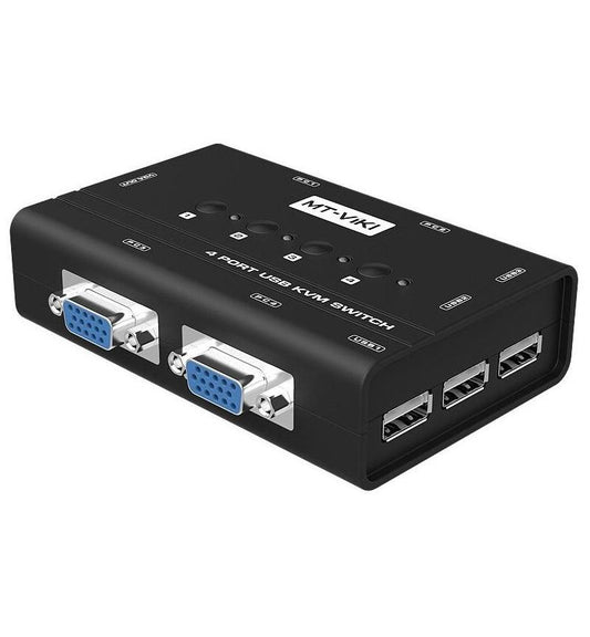 4 Port Manual VGA USB KVM Switch