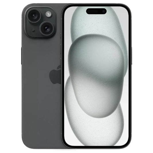 Apple iPhone 15 512GB in black, 6.1-inch OLED display, Dynamic Island, dual rear cameras, A16 Bionic