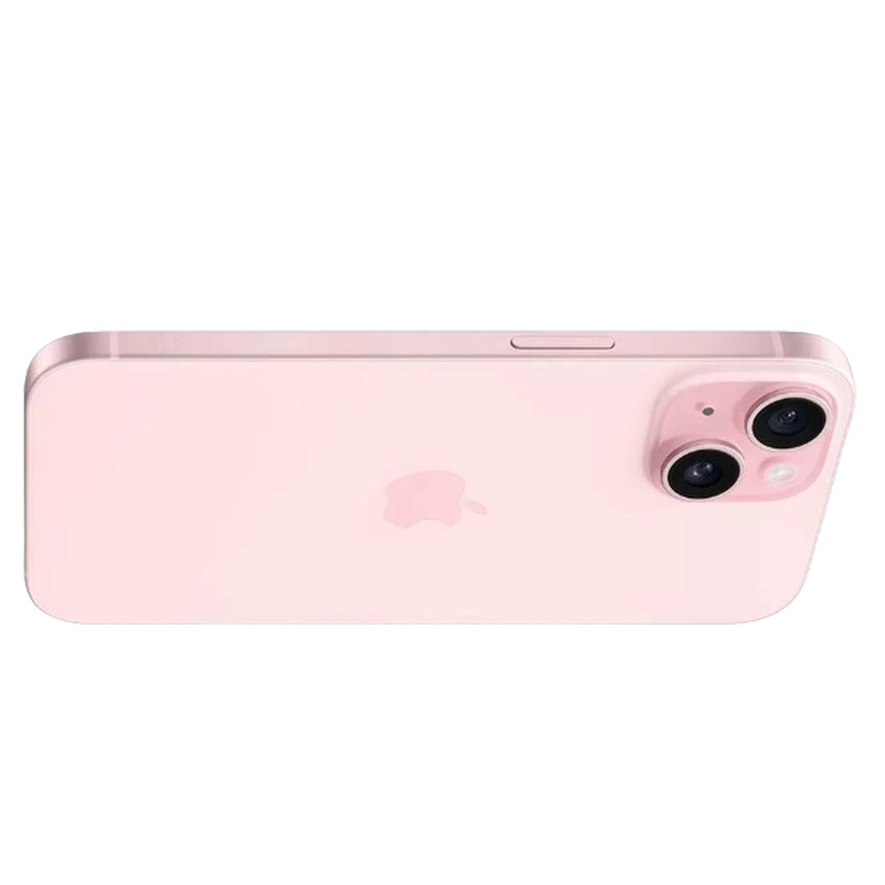Pink iPhone 15 512GB — 6.1-inch Super Retina XDR OLED, A16 Bionic, 48MP dual camera, Dynamic Island, USB‑C