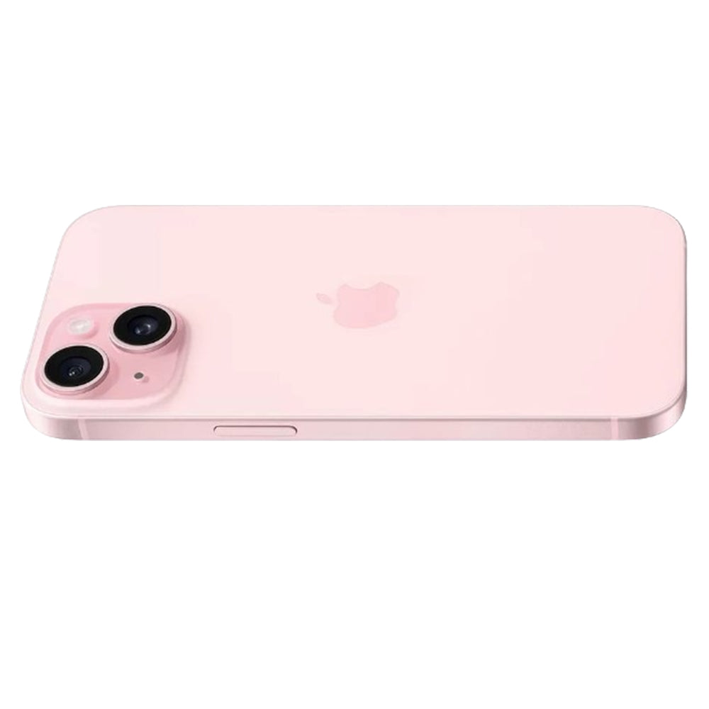 Pink iPhone 15 512GB, 6.1" Super Retina XDR OLED, A16 Bionic, Dynamic Island, 48MP dual cameras, USB-C fast charging