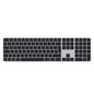 Apple Magic Keyboard with Touch ID and black keys, top view