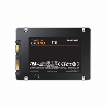 Side profile of Samsung 870 EVO internal SSD