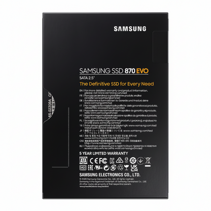 Samsung 870 EVO SATA SSD with V-NAND technology