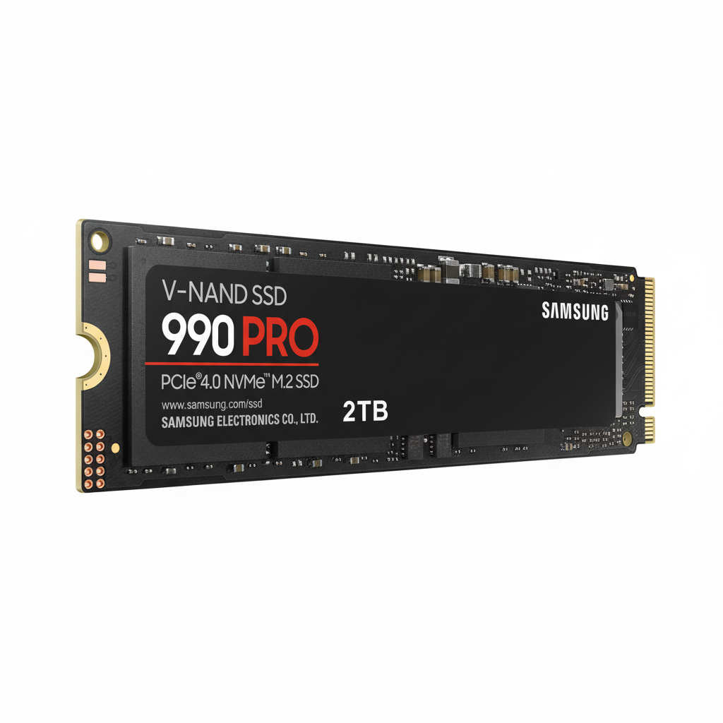 Samsung 990 PRO 2TB solid state drive for gaming and editing