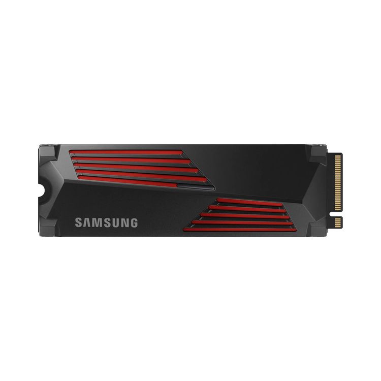 Samsung 990 PRO SSD with heatsink MZ-V9P2T0CW detail