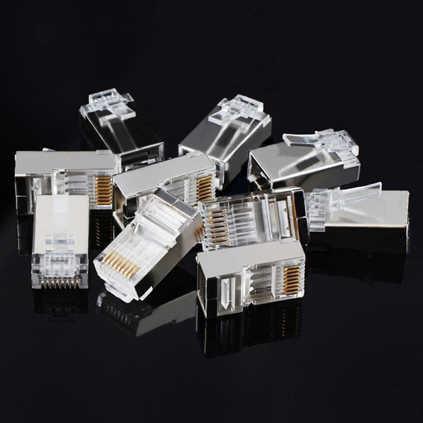UGreen NW111 RJ45 Cat6 Ethernet Network Heads 100 Pack Shielded High Speed Connectors