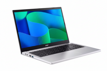 The laptop open, showing the 15.6-inch display and full-size keyboard.

