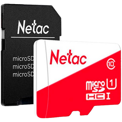 Netac ECO 8 GB microSDHC Card with Adapter – Class 10, 30 MB/s Read, Compact for everyday storage needs.