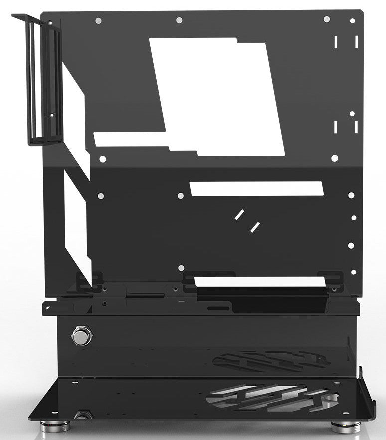 OCPC Micro M-ATX Open Air Computer Chassis - No PSU - Supports ATX PSU, designed for optimal airflow and style.