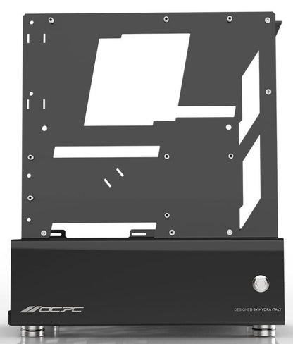 OCPC Micro M-ATX Open Air Computer Chassis - No PSU - Supports ATX PSU for stylish and space-saving builds.