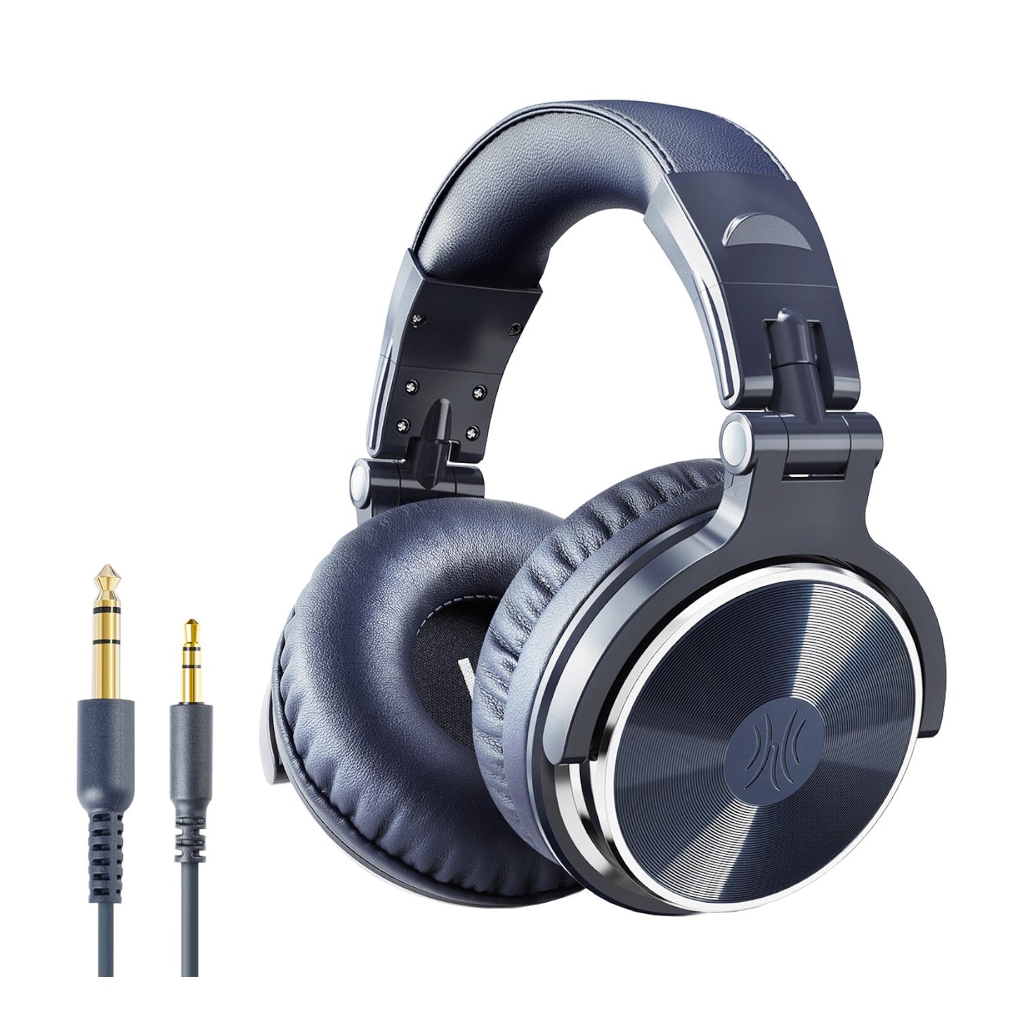 Oneodio Pro 10 Professional Wired Over Ear DJ and Studio Monitoring Headphones - Dark Blue