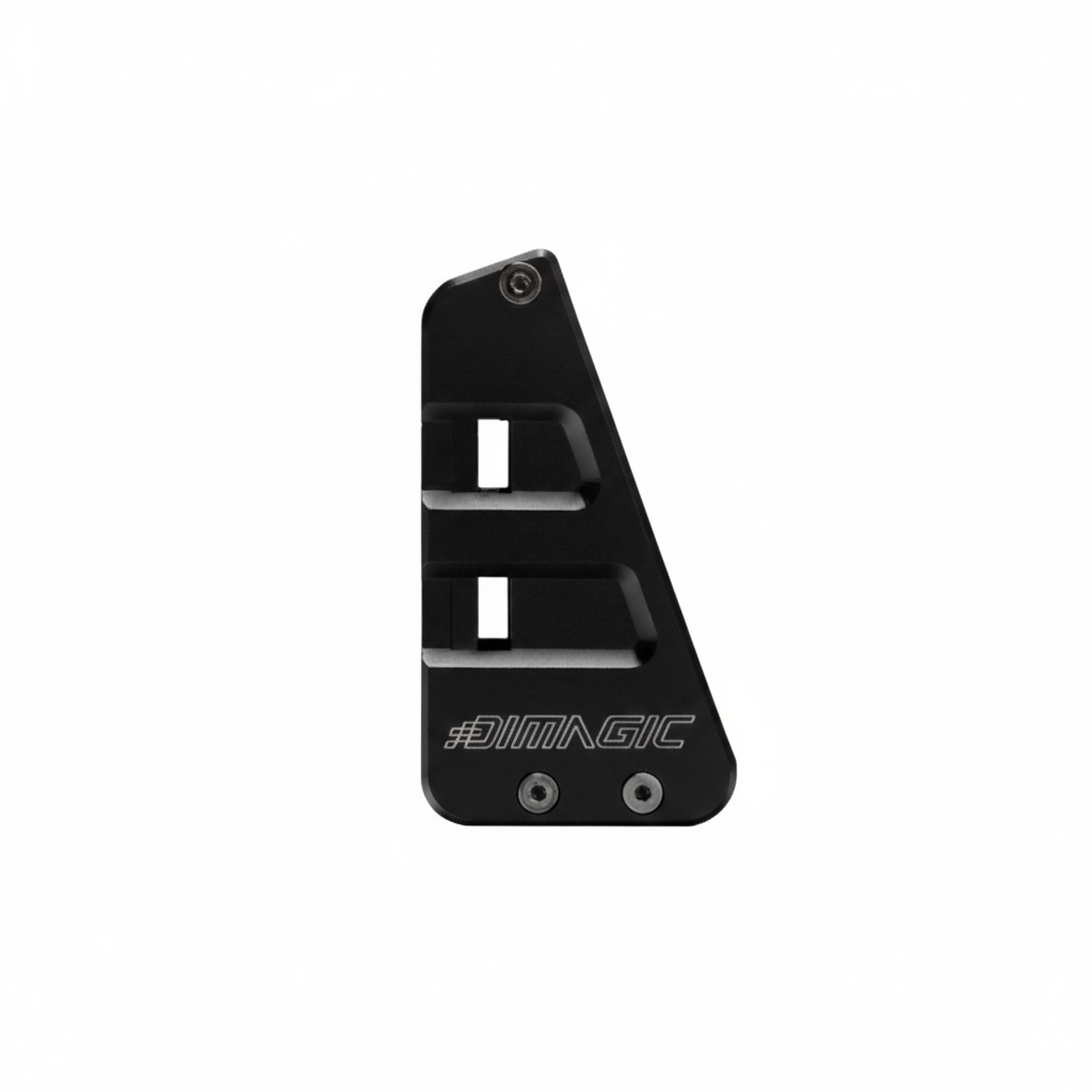 SIMAGIC P2000 Haptic Bracket aluminum black finish front view

