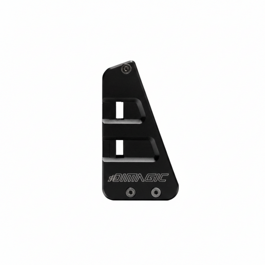 SIMAGIC P2000 Haptic Bracket aluminum black finish front view

