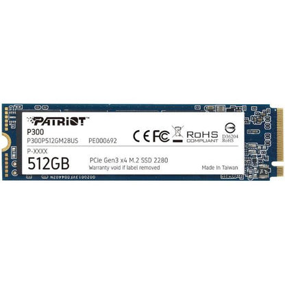 Patriot P300 512GB M.2 PCIe NVMe SSD
