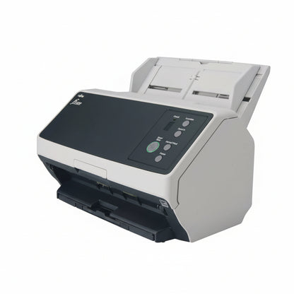 Top view of RICOH FI-8150 with open ADF for mixed document scanning