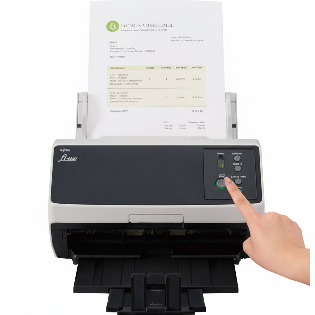 RICOH FI-8150 scanning passports and booklets up to 7mm thick
