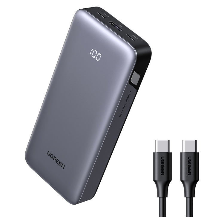 UGREEN 20000mAh 30W Two-way Fast Charging Power Bank (PB532-55989B) – full product view