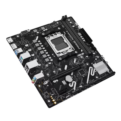 Computer motherboard on a white background