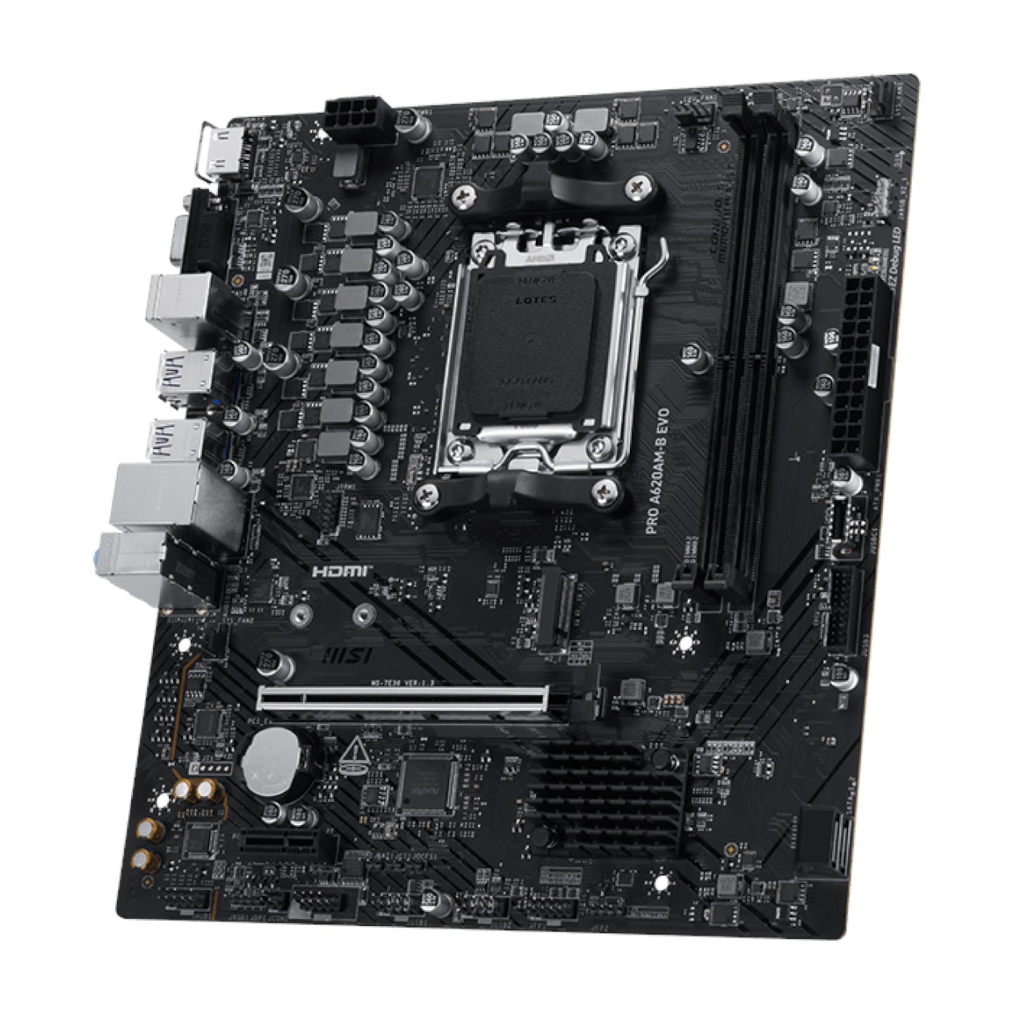 MSI PRO A620M-B AM5 Motherboard for AMD Ryzen 7000 Series DDR5 PCIe 4.0