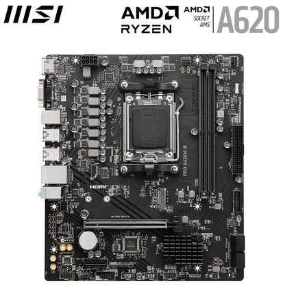 MSI PRO A620M-B AM5 Motherboard for AMD Ryzen 7000 Series DDR5 PCIe 4.0