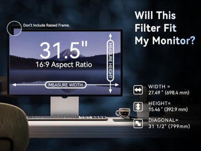 M-Link PSP31 31.5" Monitor Privacy Screen Filter