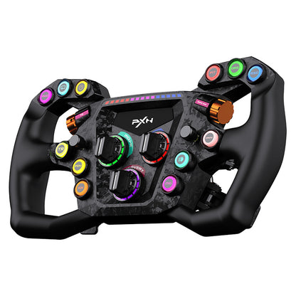 PXN GT ONE PXN-WGTL 300mm racing steering wheel – angled front view