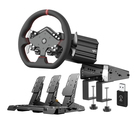 PXN V12 Lite Sim Racing Steering Wheel Bundle offers precision and immersion for ultimate racing enthusiasts.
