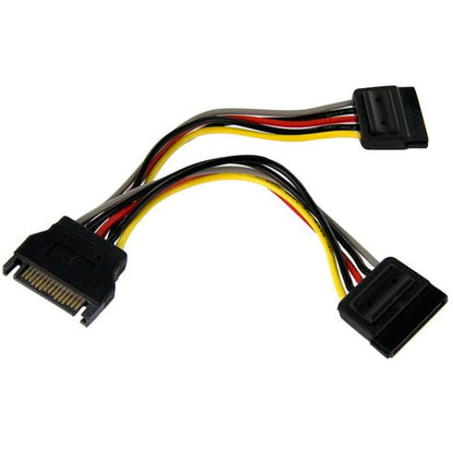 MicroWorld 15-pin SATA power Y-splitter cable