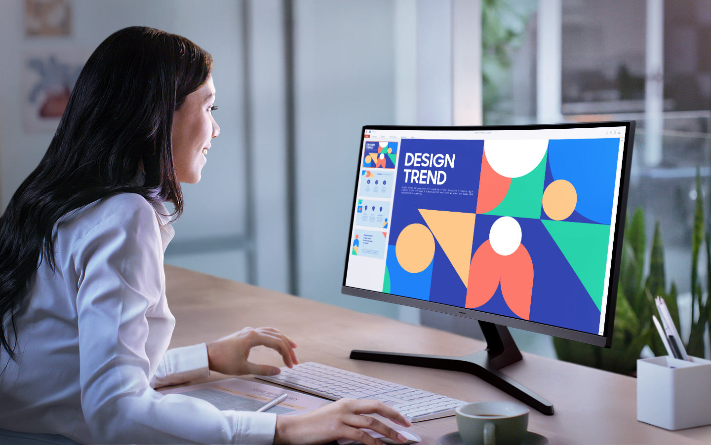 SAMSUNG LS32D390GA 32'' - (16:9) - FHD CURVED Monitor - 1920X1080; 1500R; 100Hz; 3000:1; 4(GTG)ms; 178°/178°; 1xHDMI;  D-Sub; Au