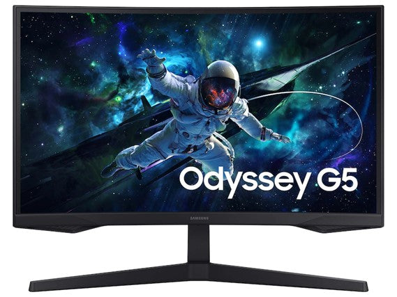 Samsung LS27CG552 27'' Odyssey G5 QHD Curved Monitor; 16:9; 1000R; 2560x1440 resolution; 165Hz; 2500:1 Static; 1ms (MPRT);  178°