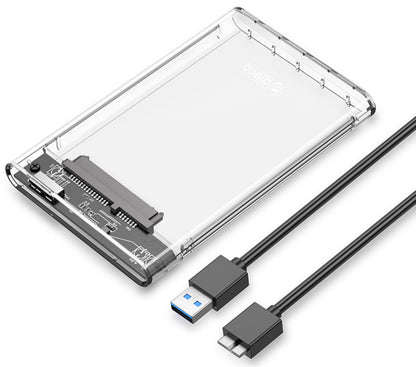 Pre-Loved External Enclosure USB3.0 Transparent Storage Solution for 2.5-Inch SATA HDD/SSD - Orico 2139U3-CR