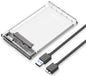 Pre-Loved External Enclosure USB3.0 Transparent Storage Solution for 2.5-Inch SATA HDD/SSD - Orico 2139U3-CR