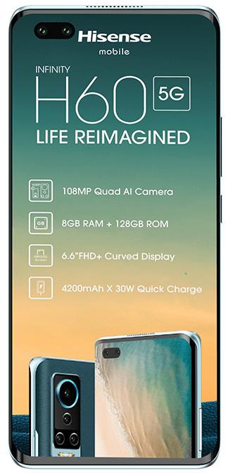 Pre-Loved Hisense Infinity H60 5G Green Smartphone 8GB+128GB -O-H60-5G