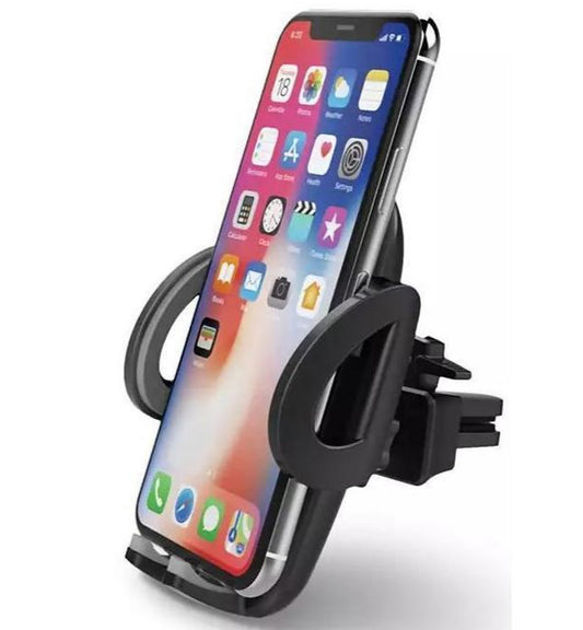 Secure your phone effortlessly with the PRE-Loved Philips Car Mount O-DLK3531/00 - Air Vent Clip, One-Hand Operation, Universal Fit.